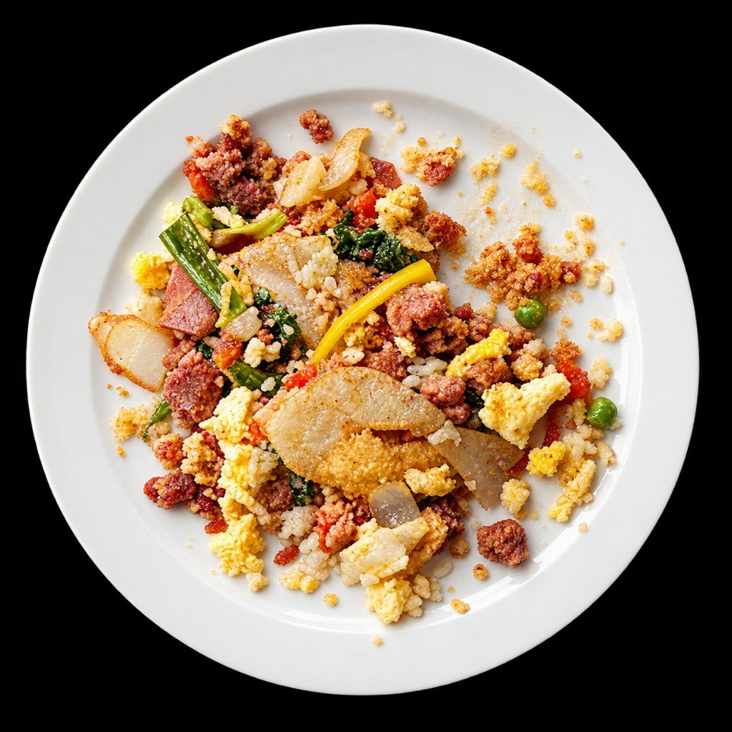 Leftovers turned into a new meal